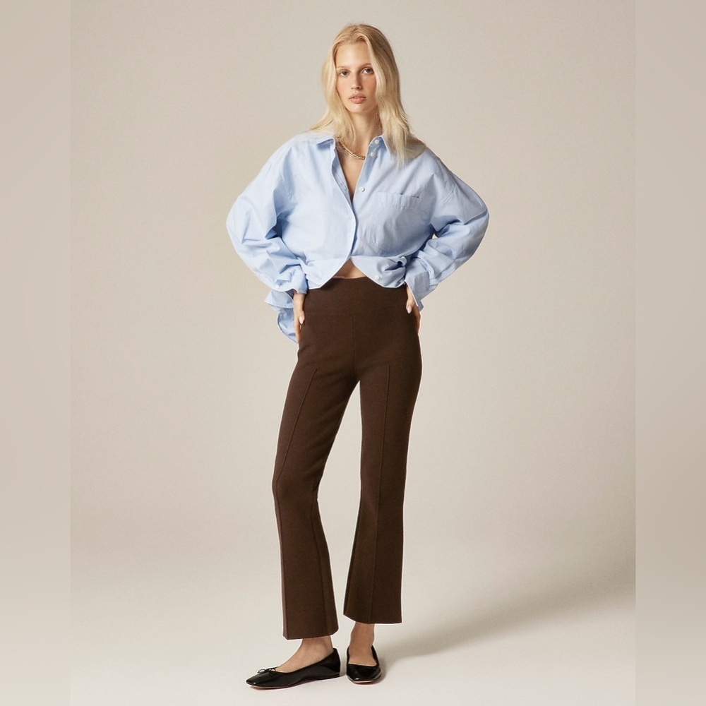 J Crew New Delaney kickout sweater pant CN741